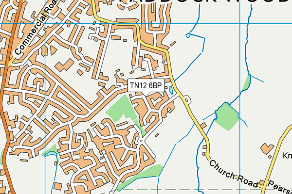 TN12 6BP map - OS VectorMap District (Ordnance Survey)