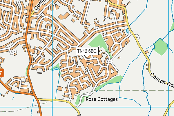 TN12 6BQ map - OS VectorMap District (Ordnance Survey)