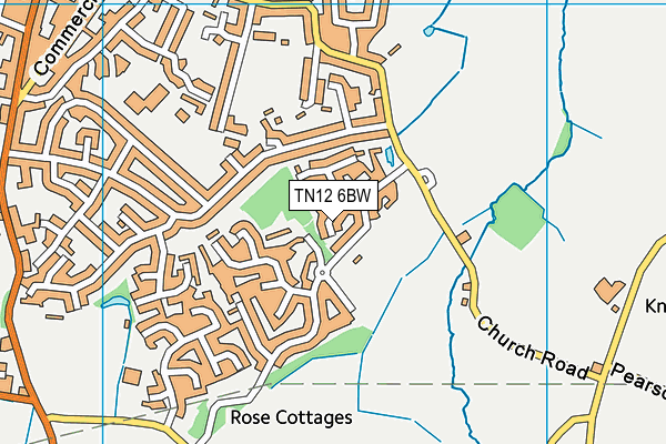 TN12 6BW map - OS VectorMap District (Ordnance Survey)