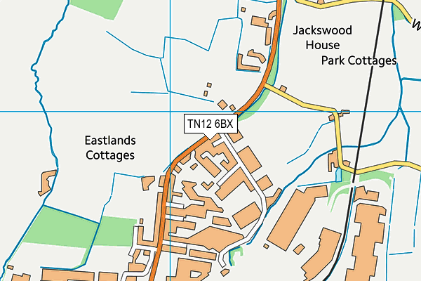 TN12 6BX map - OS VectorMap District (Ordnance Survey)