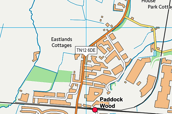 TN12 6DE map - OS VectorMap District (Ordnance Survey)