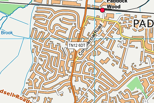 TN12 6DT map - OS VectorMap District (Ordnance Survey)