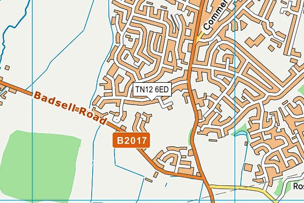 TN12 6ED map - OS VectorMap District (Ordnance Survey)
