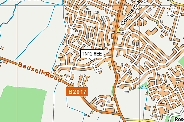 TN12 6EE map - OS VectorMap District (Ordnance Survey)