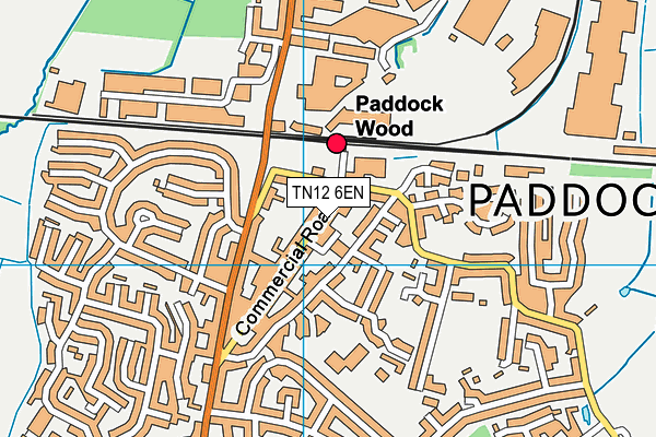 Map of PADDOCK WOOD CARDS LIMITED at district scale