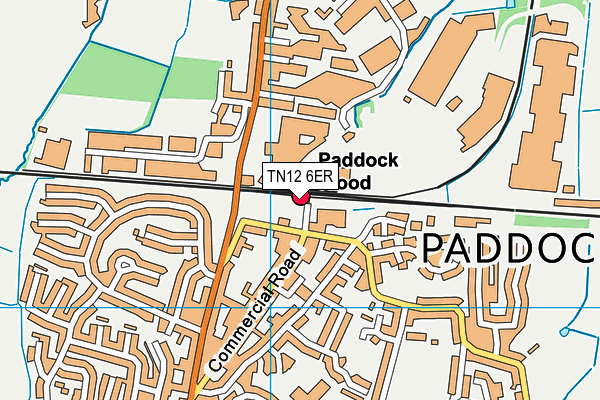 TN12 6ER map - OS VectorMap District (Ordnance Survey)