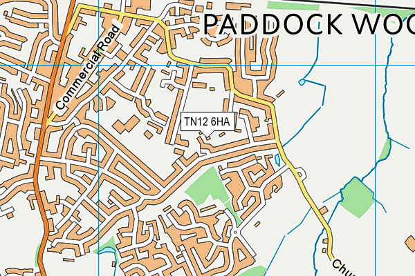 TN12 6HA map - OS VectorMap District (Ordnance Survey)