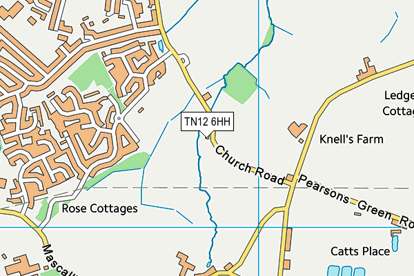 TN12 6HH map - OS VectorMap District (Ordnance Survey)