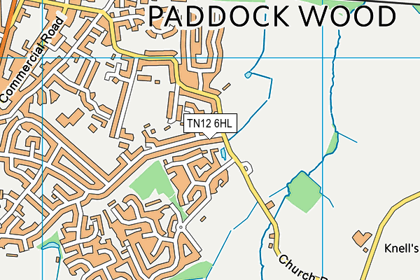 TN12 6HL map - OS VectorMap District (Ordnance Survey)