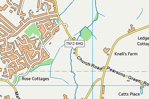 TN12 6HQ map - OS VectorMap District (Ordnance Survey)