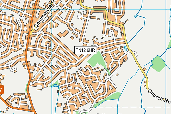 TN12 6HR map - OS VectorMap District (Ordnance Survey)
