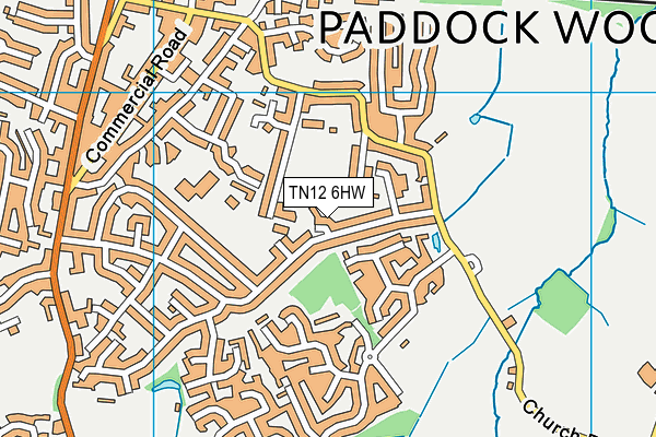 TN12 6HW map - OS VectorMap District (Ordnance Survey)