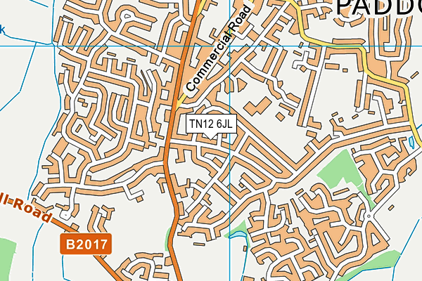 TN12 6JL map - OS VectorMap District (Ordnance Survey)