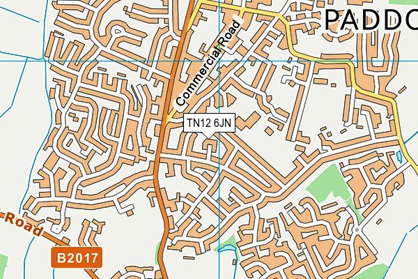 TN12 6JN map - OS VectorMap District (Ordnance Survey)