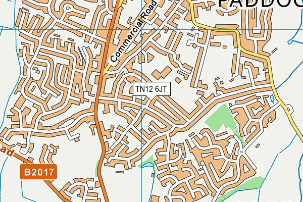 TN12 6JT map - OS VectorMap District (Ordnance Survey)