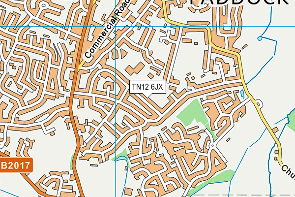 TN12 6JX map - OS VectorMap District (Ordnance Survey)