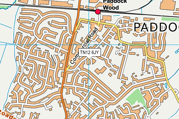 TN12 6JY map - OS VectorMap District (Ordnance Survey)