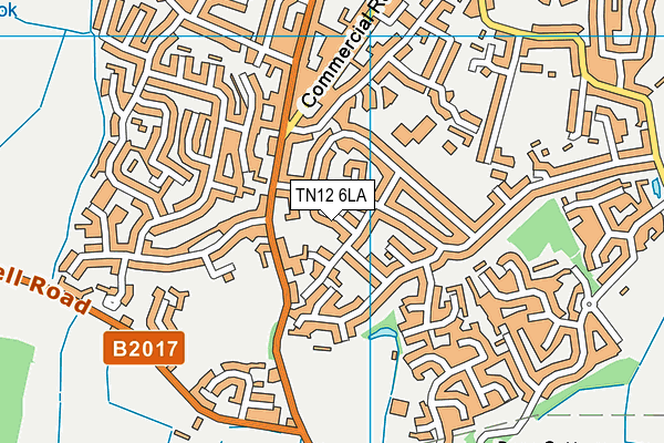 TN12 6LA map - OS VectorMap District (Ordnance Survey)