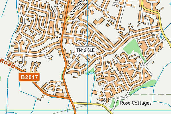 TN12 6LE map - OS VectorMap District (Ordnance Survey)