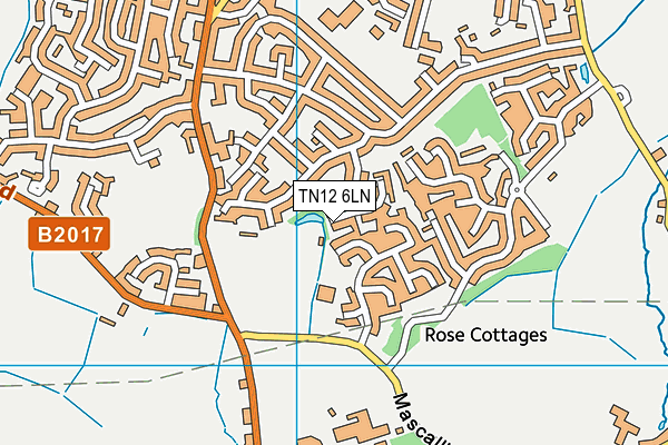 TN12 6LN map - OS VectorMap District (Ordnance Survey)