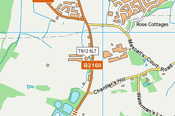 TN12 6LT map - OS VectorMap District (Ordnance Survey)