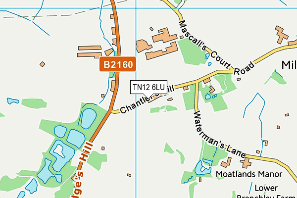 TN12 6LU map - OS VectorMap District (Ordnance Survey)