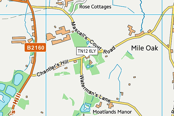 TN12 6LY map - OS VectorMap District (Ordnance Survey)