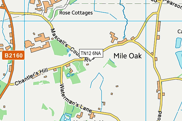 TN12 6NA map - OS VectorMap District (Ordnance Survey)