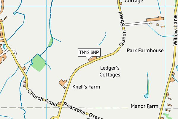 TN12 6NP map - OS VectorMap District (Ordnance Survey)