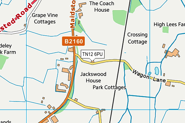 TN12 6PU map - OS VectorMap District (Ordnance Survey)