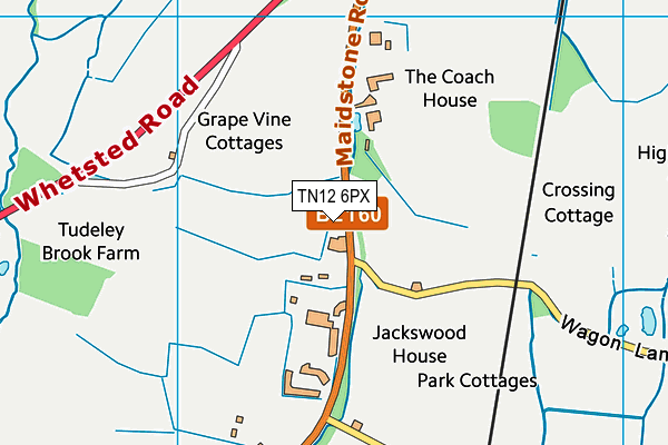 TN12 6PX map - OS VectorMap District (Ordnance Survey)