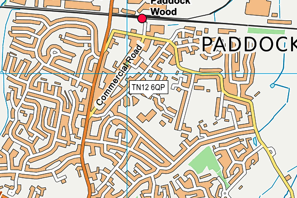 TN12 6QP map - OS VectorMap District (Ordnance Survey)