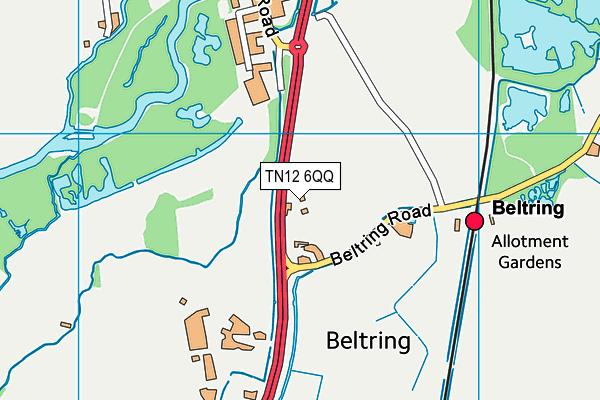 TN12 6QQ map - OS VectorMap District (Ordnance Survey)