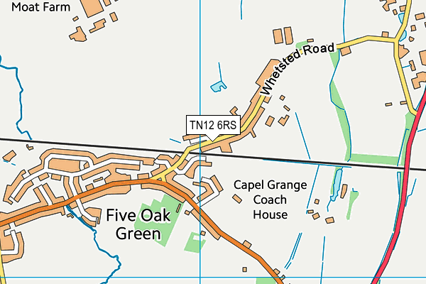 TN12 6RS map - OS VectorMap District (Ordnance Survey)