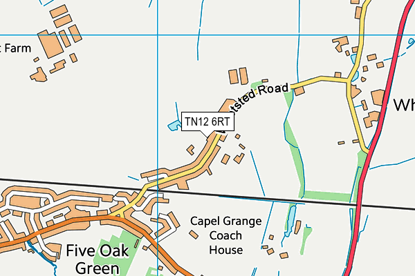 TN12 6RT map - OS VectorMap District (Ordnance Survey)