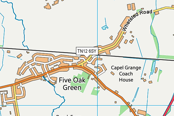 TN12 6SY map - OS VectorMap District (Ordnance Survey)