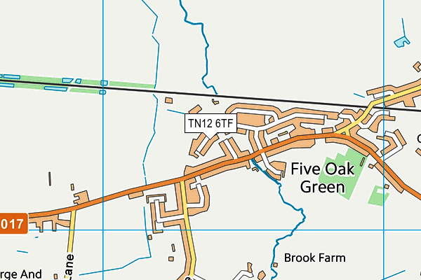 TN12 6TF map - OS VectorMap District (Ordnance Survey)