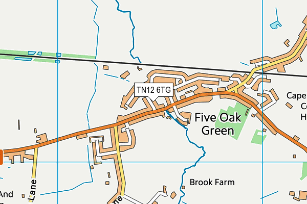 TN12 6TG map - OS VectorMap District (Ordnance Survey)