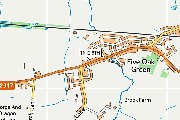 TN12 6TH map - OS VectorMap District (Ordnance Survey)