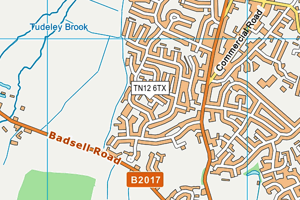 TN12 6TX map - OS VectorMap District (Ordnance Survey)
