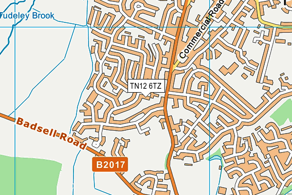 TN12 6TZ map - OS VectorMap District (Ordnance Survey)