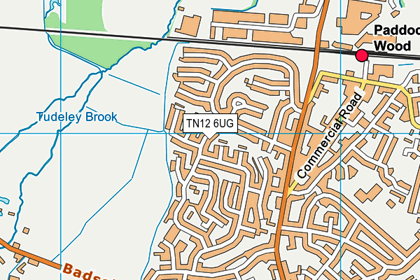 TN12 6UG map - OS VectorMap District (Ordnance Survey)