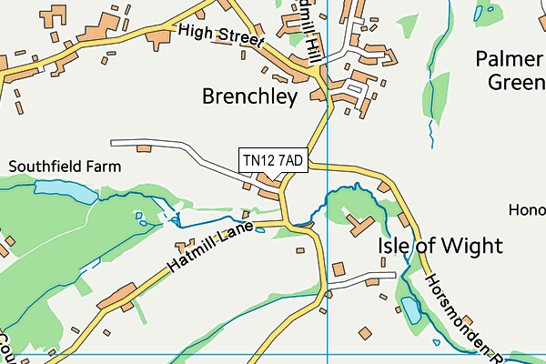 TN12 7AD map - OS VectorMap District (Ordnance Survey)