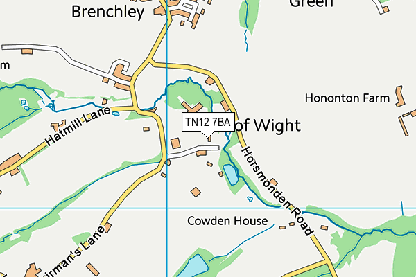 TN12 7BA map - OS VectorMap District (Ordnance Survey)