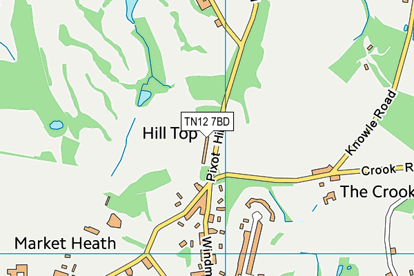 TN12 7BD map - OS VectorMap District (Ordnance Survey)