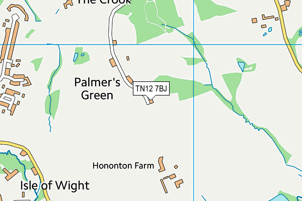 TN12 7BJ map - OS VectorMap District (Ordnance Survey)