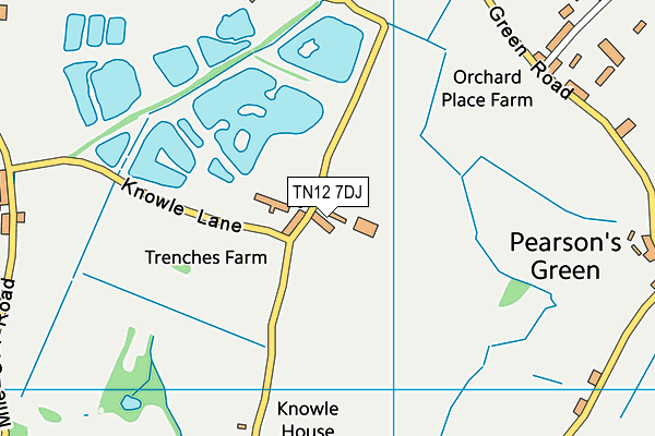 TN12 7DJ map - OS VectorMap District (Ordnance Survey)