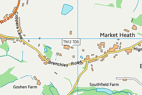 TN12 7DS map - OS VectorMap District (Ordnance Survey)