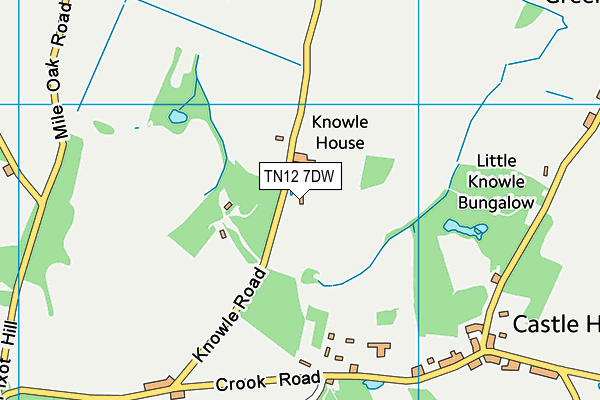 TN12 7DW map - OS VectorMap District (Ordnance Survey)