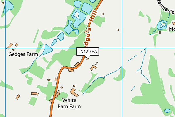 TN12 7EA map - OS VectorMap District (Ordnance Survey)